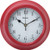 9" Plastic Wall Clock Red Glass Lens