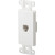 White Decora Modular Phone Jack