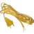 8' Gold Cord Set With Plug "Pkg Of 6"