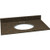 49 X 22" Trop Brown Granite Top And Bowl