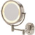 8" Wall Mount Lighted Mirror-Nickel`