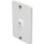 White Wall Phone Jack Plate "Pkg Of 2"