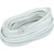 25' White Flat Telephone Base Cord