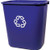 Rubbermaid 28-1/8 Qt Recycle Waste-Blue