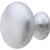 Hollow Brass Knob Satin Chrome Pkg/5