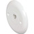 White Round Phone Jack Plate "Pkg Of 2"