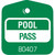 Recreational Pool Pass, Green Package Of 100