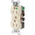15 Amp Hospital Grade Duplex Receptacle in Ivory