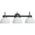 THREE-LIGHT BATH VANITY FIXTURE - BRONZE