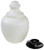 Exterior 75W Incandescent Frosted AcornPost Top Fixture Black