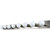 Eight-Light Strip Fixture Brushed Chrome