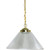 1 Light PendantPolished Brass Incandescent Halophane Acrylic Lens