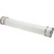 4' Two-Light T8 Wall Fixture Brushed Nickel White Acrylic Diffuser