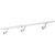 Three-Light Adjustable Halogen Track Light Fixture White