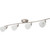 Four-Light Track Light Fixture Satin Nickel