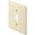 Maxi-Sized Single Gang Toggle Switch Princess Wall Plate - Ivory - Package Of 25