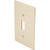 Single Toggle Switch Wall Plate - Ivory - Package Of 10