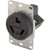 30 Amp Flush Mount Dryer Receptacle