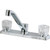 Aspen Kitchen Faucet Acrylic/Chrome Two Handle With Spray