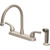 Seasons Raleigh Kitchen Faucet Brushed Nickel Two Handle With Spray