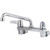 Delta Teck Cast Brass Two Handle Wall Mount Service Faucet Ultra Low Lead Lead