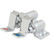 American Standard Chrome Double Pedal Valve Floor Mount