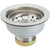 Sink Strainer Double Cup Fits 3-1/2"-4" Opening Stainless Steel