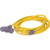 50' Yellow Triple Tap Extension Cord - Primelight Indicator Light - 12/3 SJTW