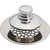 Watco Nufit Bathtub Drain Stopper Push-Pull W/Grid Strainer Universal Fit CP