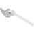 Toilet Tank Lever Plastic Arm Chrome Handle Replacement For A/S Cadet 3