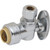 Maintenance Warehouse Push-To-Connect Qtr-Turn Angle Stop Valve 1/2 x 3/8