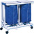 IPU Double Hamper With Foot Pedals 32 Gallon Royal Blue Mesh