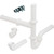 Double Bowl Kitchen Sink And Disposer Drain Kit With Offset