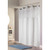 Hookless Escape Shower Curtain 71 x 74 White With White Stripes 12/Cs