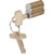 6-Pin Interchangable Core Keyway A, Master Key System 44, Satin Chrome
