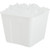 3 Qt. Square Ice Bucket, No Handles White 36/Pkg