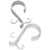 Clear Deluxe Shower Curtain Hook Package Of 144