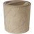 3 Quart Design Leatherette Round Ice Bucket White