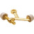Cast Zinc Hinge Pin Door Stop Brass, Package of 10