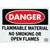 "Danger Flammable Material No Smoking Or Open Flames" Sign