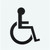 Handicap Access Parking Lot Stencil