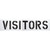 "Visitors" Parking Lot Stencil