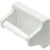 Lenape One-Piece White Plastic Toilet Paper Holder Concealed Mount