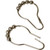 Satin Nickel Roller Curtain Rings pk/12