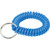 Blue Wrist Coil Key Ring , Package of 5