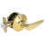 Shield Security Straight Passage Door Lever - Brass