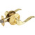 Kwikset Tustin Passage Lever Brass
