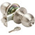 Shield Security Round Entry Knob Satin Nickel