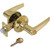 Shield Security Straight Entry Lever Brass