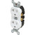 20 Amp Heavy Duty Receptacle - Ivory